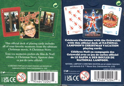 A CHRISTMAS STORY, CHRISTMAS VACATION PLAYING CARD DECKS (Set of 2)