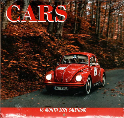 Cars - 2021 16 Month Wall Calendar