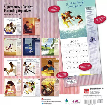 SuperNanny Positive Parenting Organizer 2014 Wall Calendar