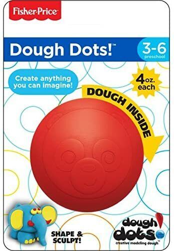 Fisher-Price Dough Dots Individual Pack Modeling Clay, Panda