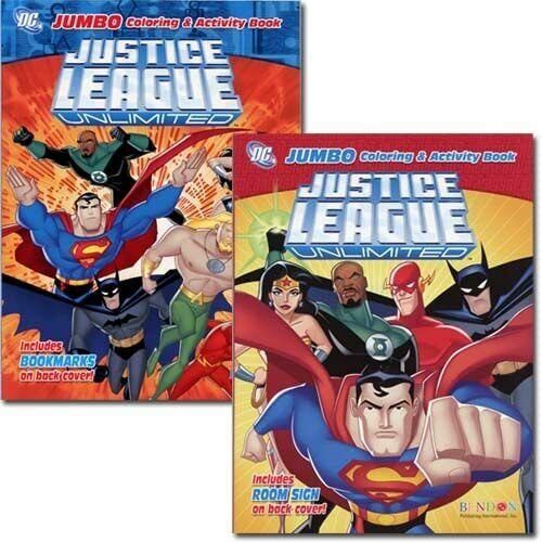 1 Piece Justice League Jumbo Coloring & Activity Book 96 Pg - Assorted