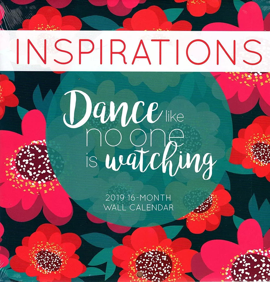 Vista 2019 Inspirations - 16 Month Wall Calendar + 120 Reminder Stickers