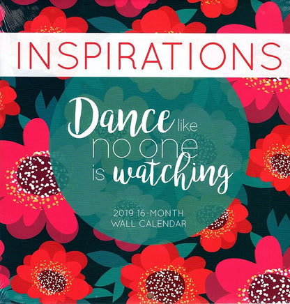 Vista 2019 Inspirations - 16 Month Wall Calendar + 120 Reminder Stickers