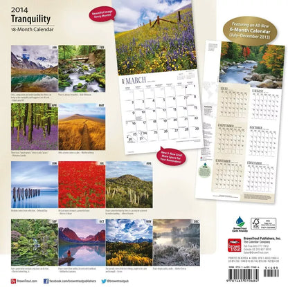 Tranquility 2014 Wall Calendar