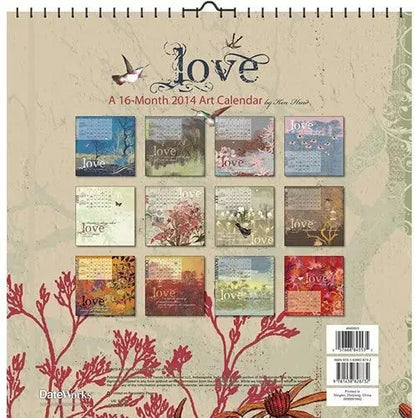 LOVE by Ken Hurd 2014 Wall Calendar