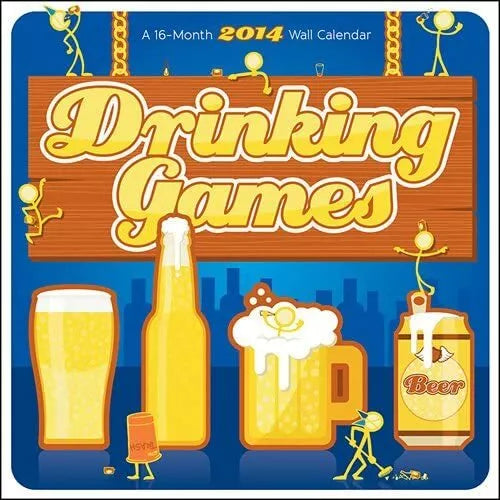 Drinking Games 2014 Wall Calendar