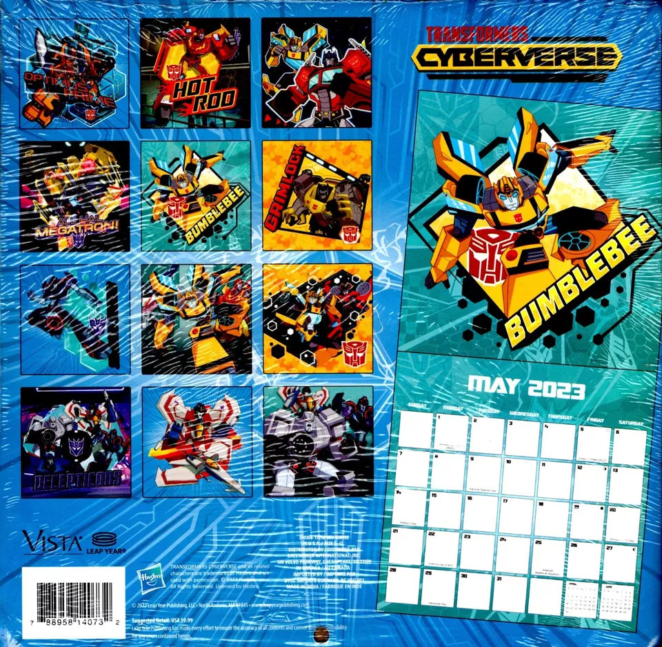 Transformer Cyberverse - 16 Month 2023 Wall Calendar