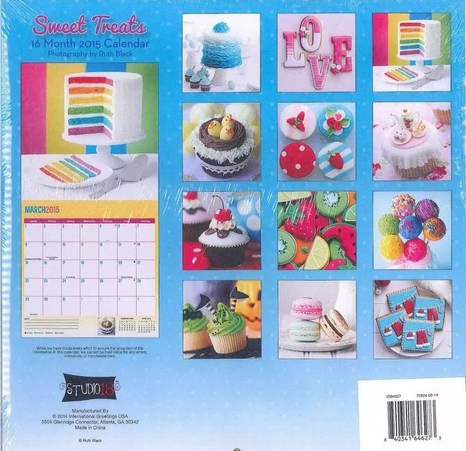 2015 Wall Calendar Value Pack (Sweet Treats)