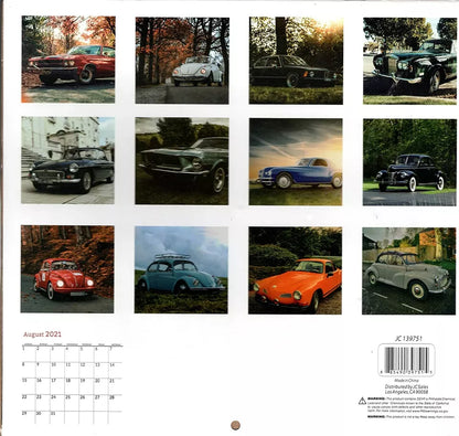 Cars - 2021 16 Month Wall Calendar