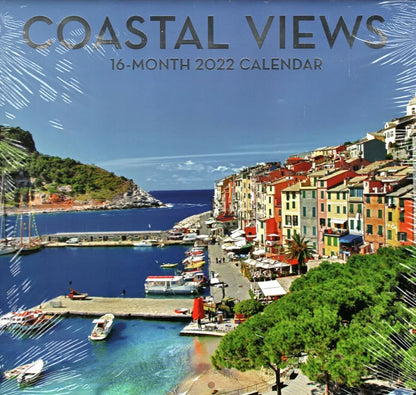 2022 16 Month Wall Calendar - Coastal Views