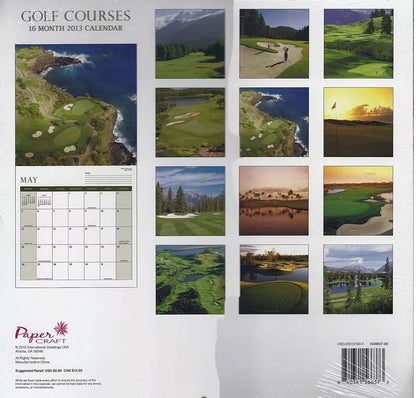 Golf Courses 2013 16 Month Calendar