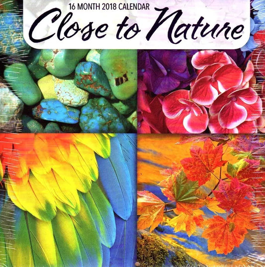 Close to Nature - 16 Month 2018 Wall Calendar Scheduler Organizer