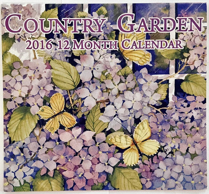 Country Garden 2016 12 Month Wall Calendar 12in x 11in