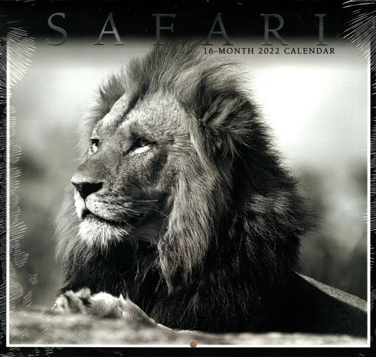 2022 16 Month Wall Calendar - Safari