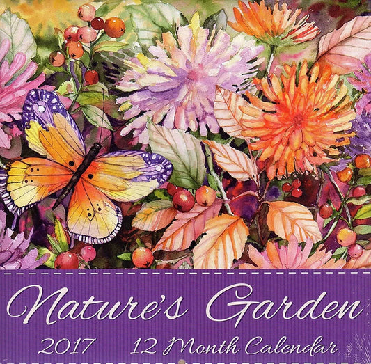 Nature's Garden - 2017 Wall Calendar
