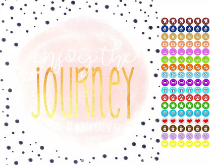 Enjoy The Journey - 12 Month 2020 Wall Calendar - with 100 Reminder Stickers