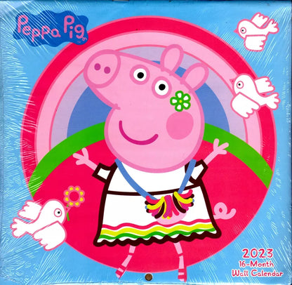 Peppa Pig - 16 Month 2023 Wall Calendar