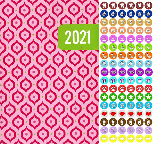 2021 Planner Calendar - with 100 Reminder Stickers - Edition #1