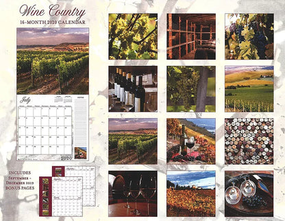 2020 Wine Country Full-Size Wall Calendar, 16-Month