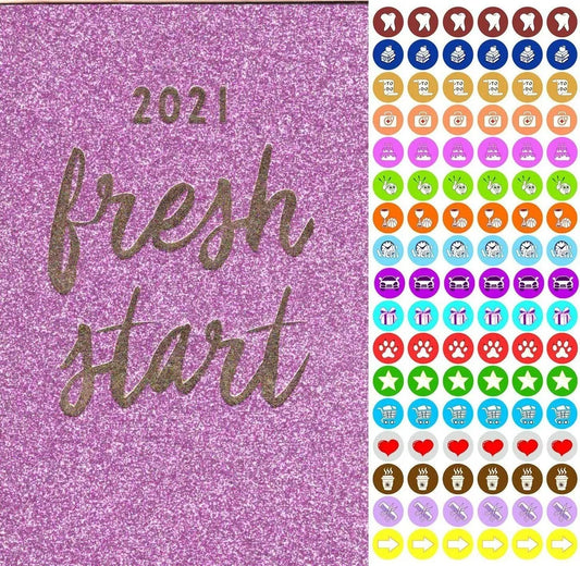 2021 Weekly Pocket Appointment Planner/Calendar - with 100 Stickers (Edition #4)