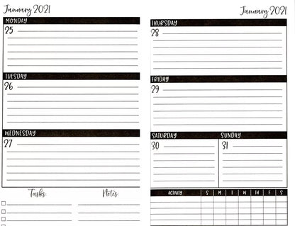 2021 Weekly Pocket Appointment Planner/Calendar - with 100 Stickers (Edition #3)