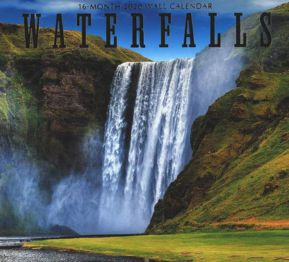 2020 Waterfalls Full-Size Wall Calendar, 16-Month
