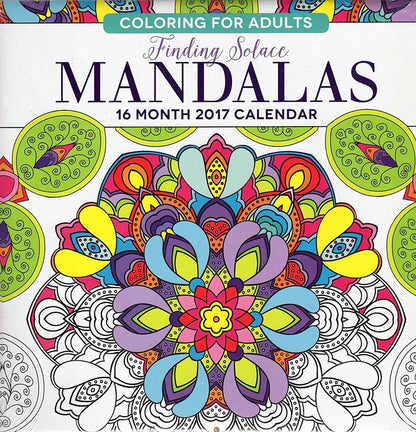 Animals - Adult Coloring Calendar - 16 Month Wall Calendars 2017