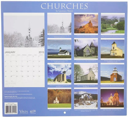 2015 Churches 12x11 Vista Wall Calendar
