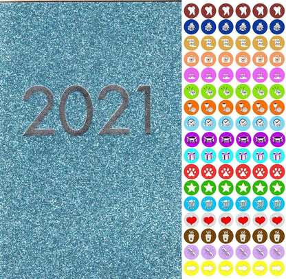 2021 Weekly Pocket Appointment Planner/Calendar - with 100 Stickers (Edition #3)