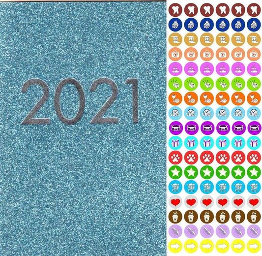 2021 Weekly Pocket Appointment Planner/Calendar - with 100 Stickers (Edition #3)