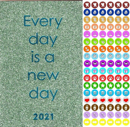 2021 Weekly Pocket Appointment Planner/Calendar - with 100 Stickers (Edition #2)