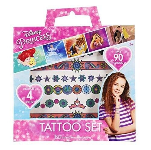 Disney Princess Tattoo Set - Over 90 Tattoos