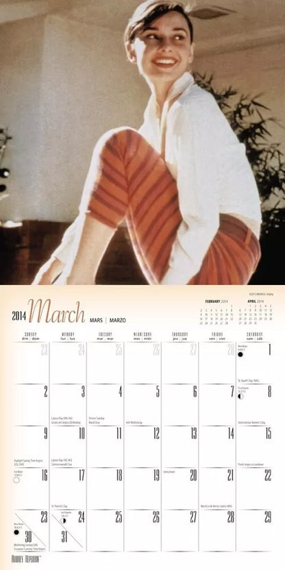Audrey Hepburn - 2014 Mini Calendar