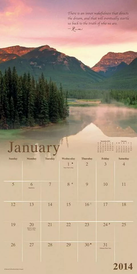 First We Dream 2014 Mini Calendar