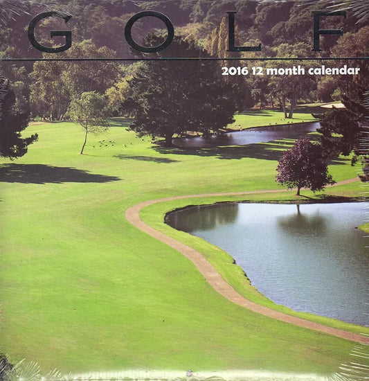 Golf - 2016-12 Month Wall Calendar