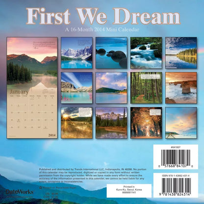 First We Dream 2014 Mini Calendar