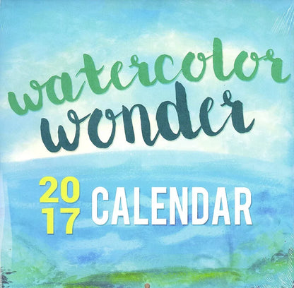 Watercolor Wonder - 2017 Wall Calendar