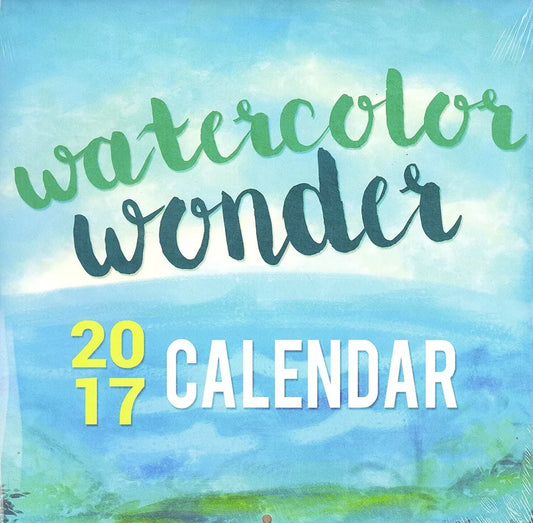 Watercolor Wonder - 2017 Wall Calendar