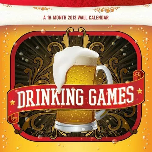 (12x12) Drinking Games 16-Month 2013 Wall Calendar