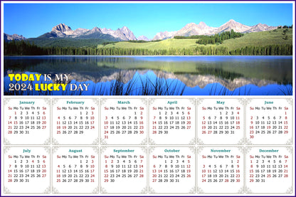 2024 Magnetic Calendar - Calendar Magnets - Today is My Lucky Day - Edition #15