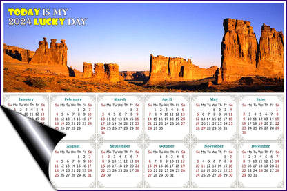 2024 Magnetic Calendar - Calendar Magnets - Today is My Lucky Day (Arches National Park)