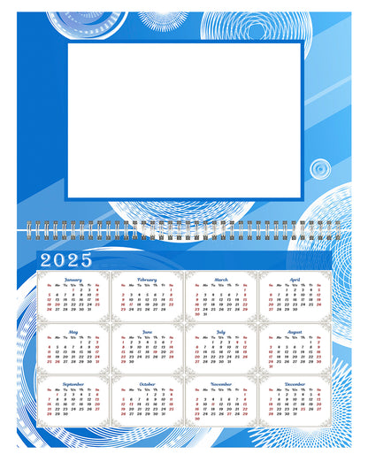 2024 Photo Frame Wall Spiral-bound Calendar (Add Your Own Photos) - 12 Months Desktop/Wall Calendar/Planner - (Edition #02).